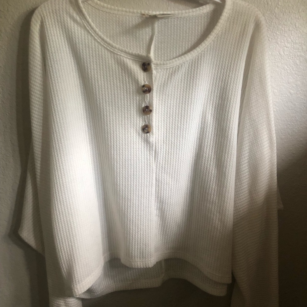 💐 NWOT Nordstrom waffle Henley